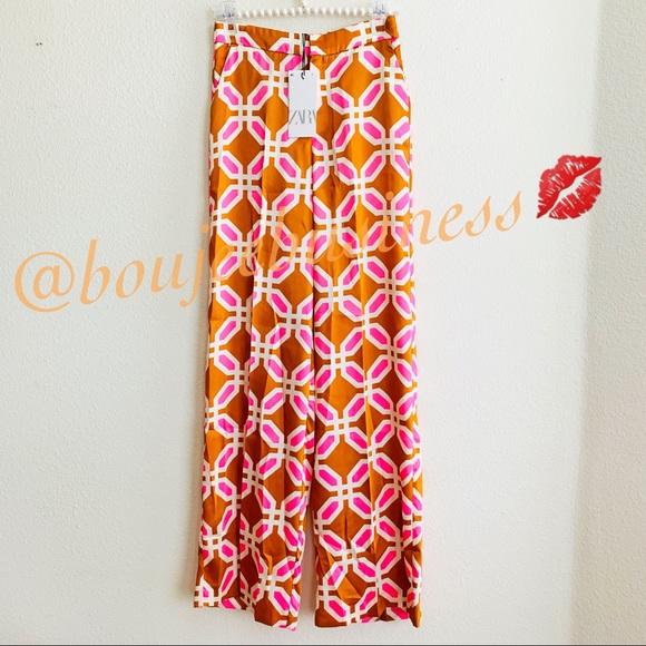 ZARA BNWT Pajama Style Lounge Wear Pants - Picture 15 of 15